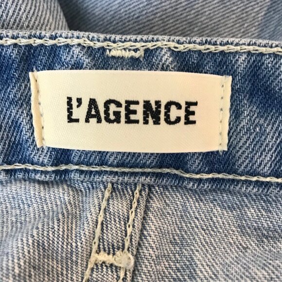 L'AGENCE June Cropped Stovepipe Jeans Colour Palisade Size 26 - Picture 8 of 9